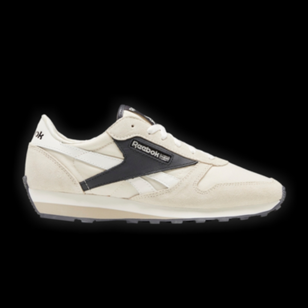 Reebok Cream and Black Sneakers with Minimalist Design